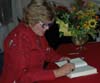 Linda Spalding signing